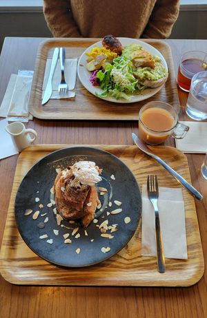 French toast! at Optimus Cafe in Osaka