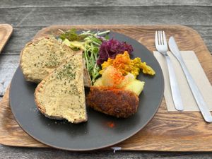 Have A Good Day Plate  at Optimus Cafe in Osaka