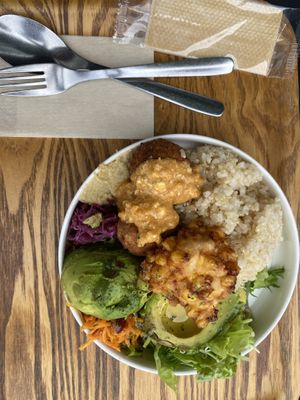 Optimus Buddha bowl   at Optimus Cafe in Osaka