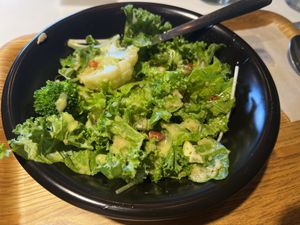 cale salad  at Optimus Cafe in Osaka