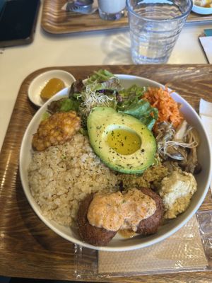 Optimus Buddha bowl  at Optimus Cafe in Osaka