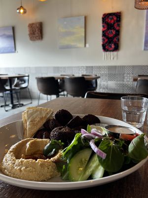 Felafel bowl   at Saha Eatery in Squamish