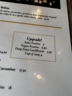 They have vegan poutine   at Saha Eatery in Squamish