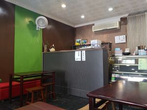 Inside the restaurant at Luz Vegan in Chiayi