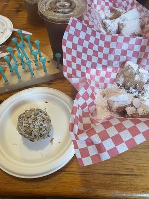 Banana date ball  at Brooklyn Cafe in Wilmington