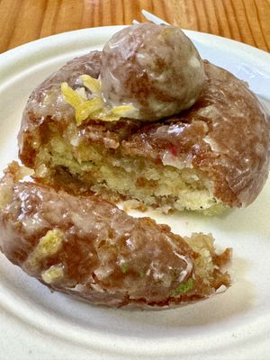 Lemon donut   at Brooklyn Cafe in Wilmington