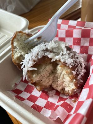 Coconut donut   at Brooklyn Cafe in Wilmington