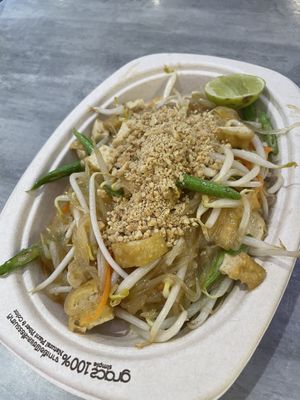 Vegan pad thai  at So Vegan - Yaowarat​ in Bangkok