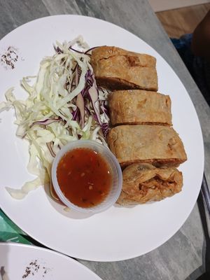 Deep fried Tempeh at So Vegan - Yaowarat​ in Bangkok