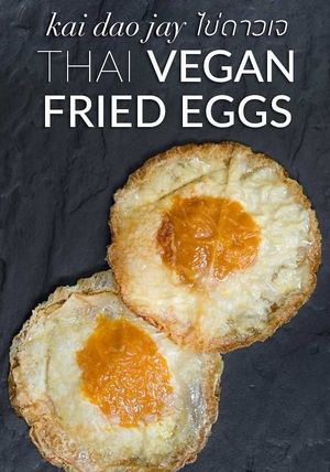 Vegan eggs (not real eggs ) at So Vegan - Yaowarat​ in Bangkok