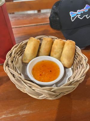 Veggies spring rolls   at Apsara in Koh Lanta