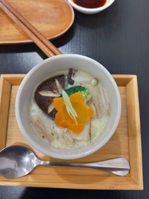 Steamed egg at Shū ShòuSī 蔬壽司 - Yasaisushi in Taichung