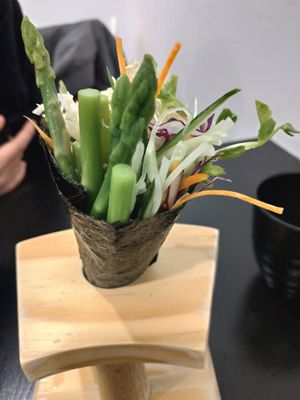 Veggie Temaki at Shū ShòuSī 蔬壽司 - Yasaisushi in Taichung