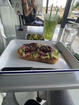Breakfast Toast with Saucy Brussels  at Hungry Pants in Orlando