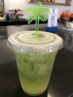 2021.10.16 - cucumber ginger soda  at Hungry Pants in Orlando