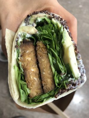 2021.10.16 - tempeh wrap at Hungry Pants in Orlando