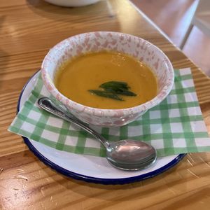 butternut squash soup  at Hungry Pants in Orlando