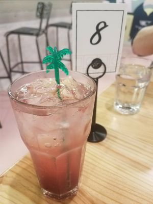 Blackcurrent homemade soda at Hungry Pants in Orlando