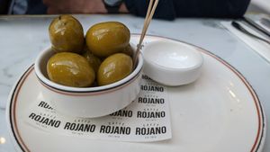 Olives at Rojano's in the Square in Padstow