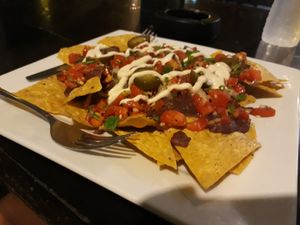 Nachos with sour cream at Ando Loco in Koh Phangan