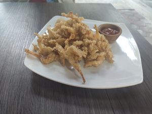 Fried mushrooms at Define Bakery and Eatery in Denpasar