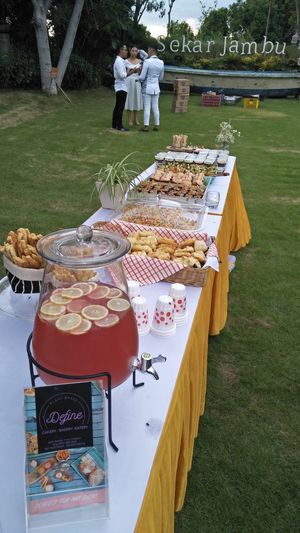 our vegan party set at Define Bakery and Eatery in Denpasar