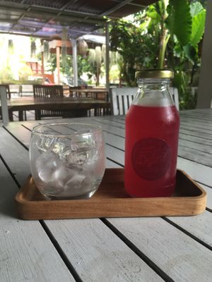 Probiotic sparkling water at Define Bakery and Eatery in Denpasar