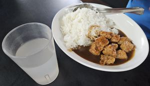 Black Pepper mock Chicken rice at Mummy Yummy in East Singapore