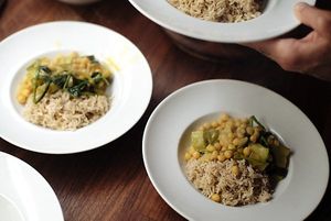 vegan, organic meals created by an in-house chef at Yogafriends in Fuerteventura