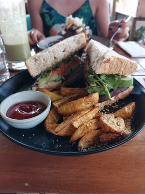 Banh mit (but with whole wheat bread) at Ver De in Puerto Princesa