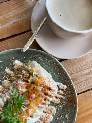 Morning burrito and coffee  at Ver De in Puerto Princesa