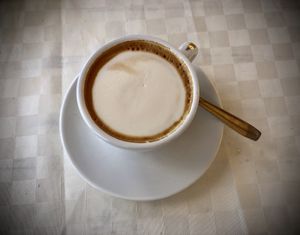Cappuccino  at Una Terrazza in Toscana in Monterchi