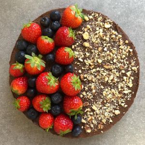 Presna čokoladno-bananina torta at Vanderveg in Ljubljana