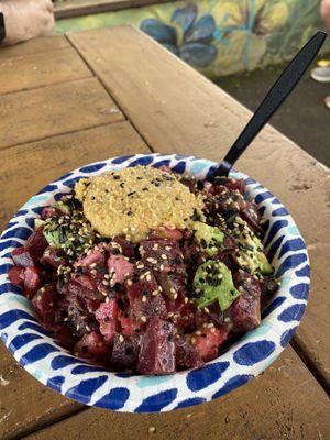 Best poke bowl at Leahi Health in Koloa