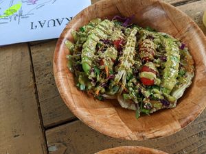 Avocado spinach tacos at Leahi Health in Koloa