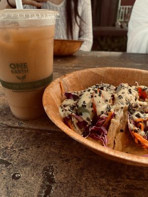 Mock tuna tacos  at Leahi Health in Koloa