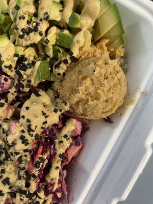 Beet poké  at Leahi Health in Koloa