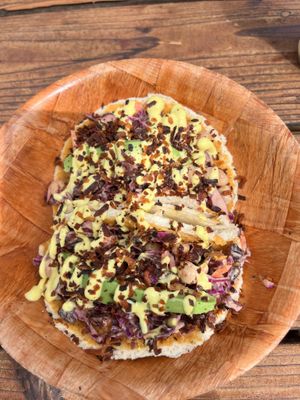 Beety Crunchie Tacos!! So delicious!!!!  at Leahi Health in Koloa