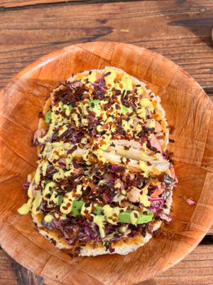 Beety Crunchie Tacos….DELICIOUS…even to my carnivor hubby!   at Leahi Health in Koloa