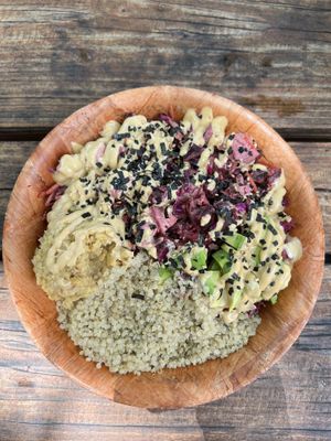 Beet Poke Bowl - so yummy! Very filling    at Leahi Health in Koloa