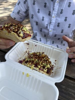 Beet tacos  at Leahi Health in Koloa