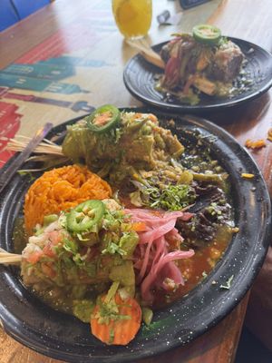 One of each vegan tamale  at Tamale Company in Orlando