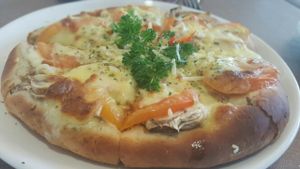 Mushroom Pizza at De Sky Garden in Petaling Jaya