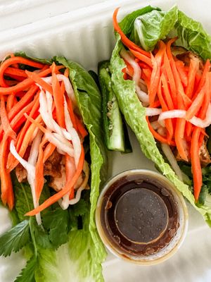 #11 - fried tofu with a sweet miso teriyaki sauce  at Bánhwich in Lincoln
