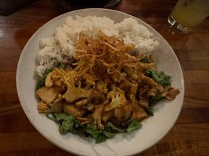 Crispy Tofu  at Kilauea Lodge in Volcano