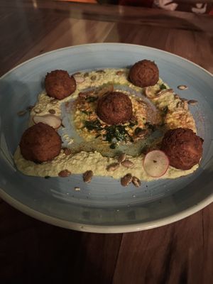 falafel and hummus starter   at Walt Disney World - Jungle Navigation Co Skipper Canteen in Lake Buena Vista