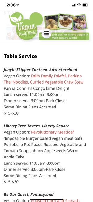 Online menu at Walt Disney World - Jungle Navigation Co Skipper Canteen in Lake Buena Vista