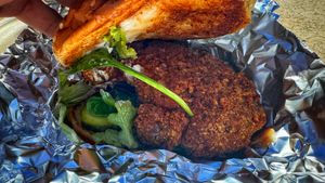 Lions mane Louisiana style spicy   at Far West Fungi in Santa Cruz