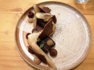 Pear chocolate at Locafé in Grenoble