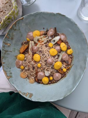 Risotto de lentilles at Locafé in Grenoble
